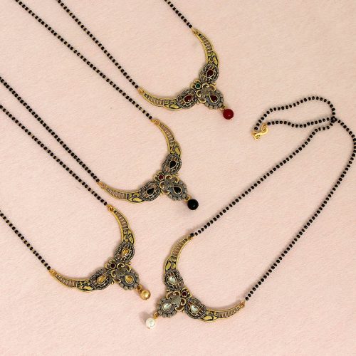 Multi Color 4 Piece Of Mangalsutra Combo