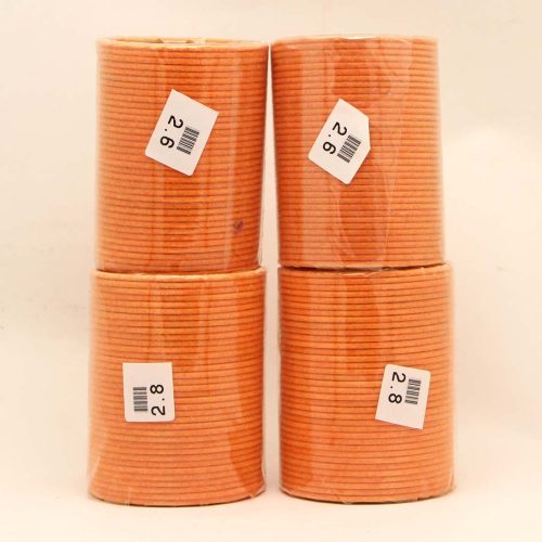 Orange Color 4 Set Of Velvet Fashion Bangles Combo Size