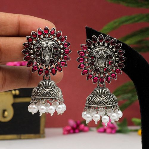 Rani Color Oxidised Earrings